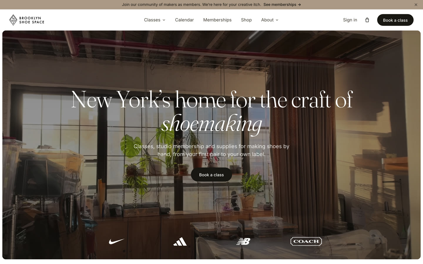 Brooklyn Shoe Space home page
